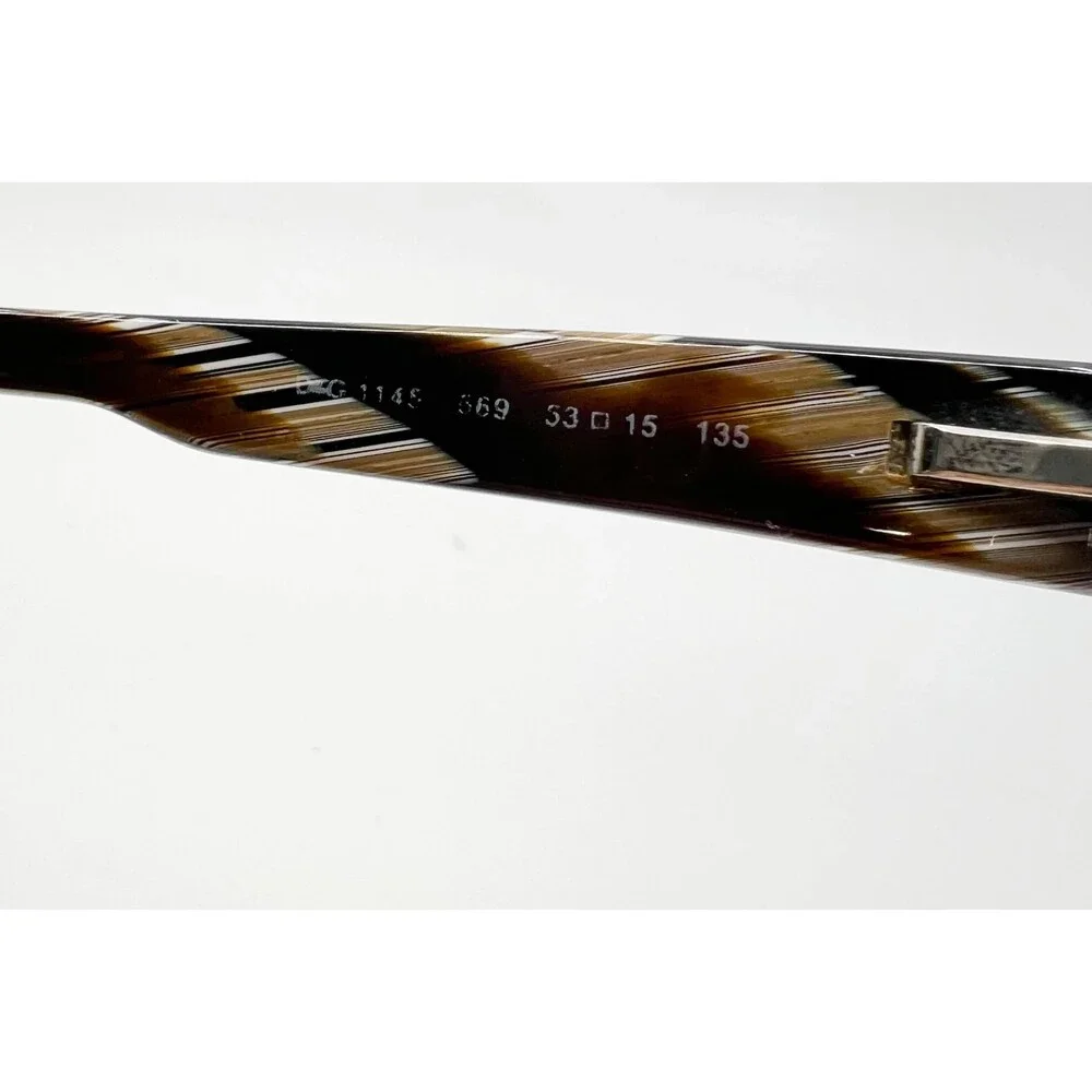 Dolce & Gabbana Brown Rectangular Glasses Flex Temples DG1145 53-15-135